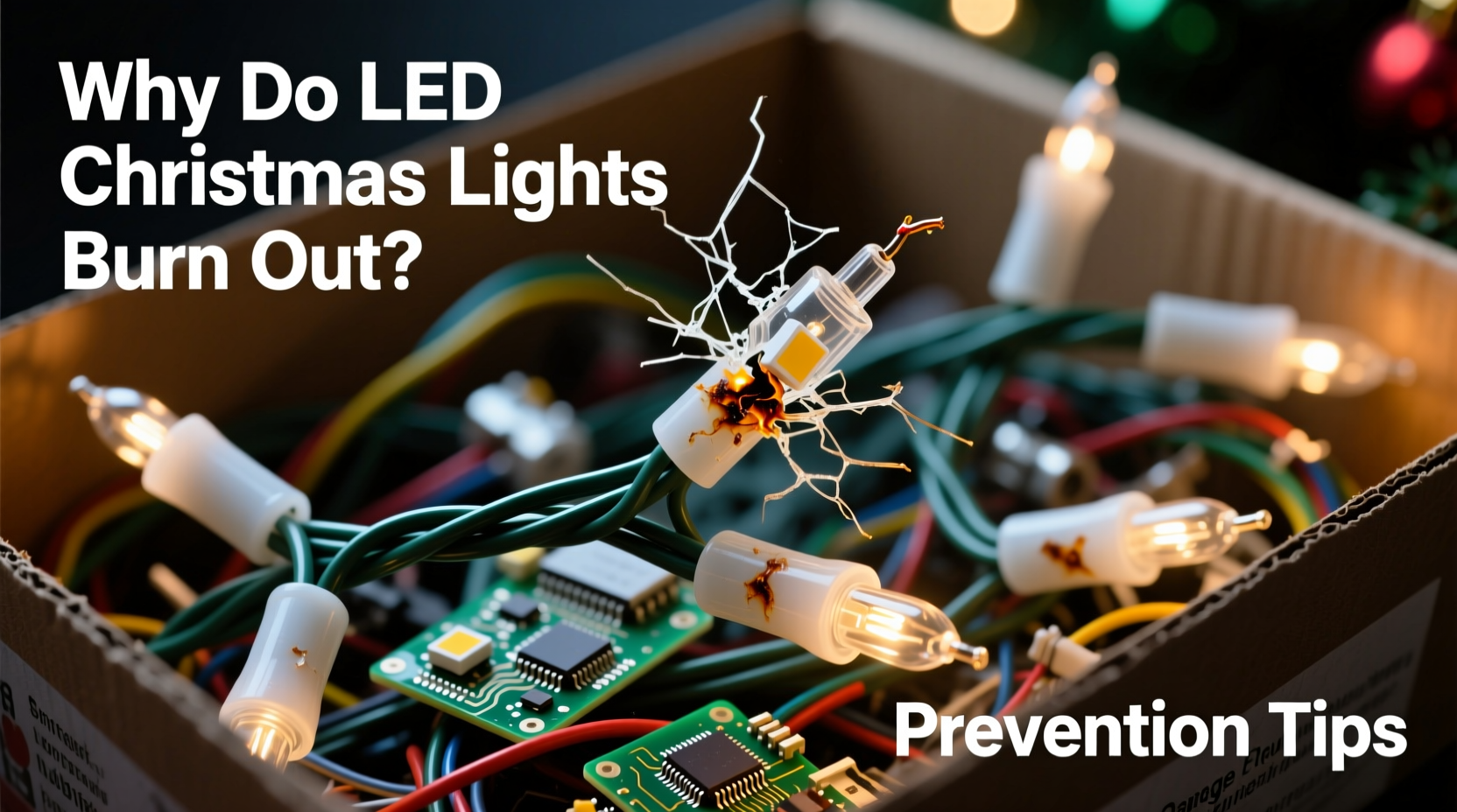 why does my led christmas light strand burn out quickly and how to prevent it