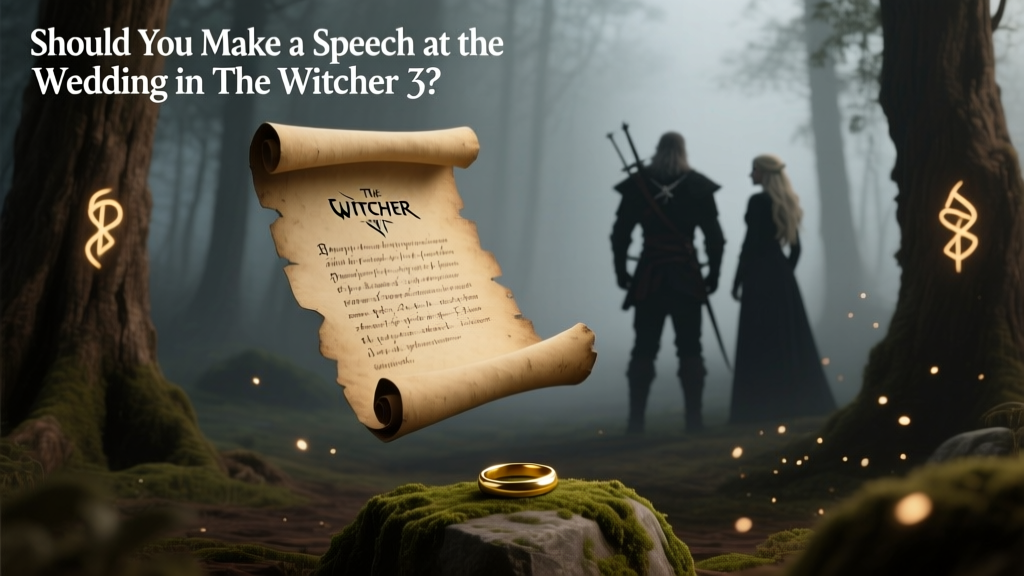 Should You Make a Speech at the Wedding in Witcher 3?