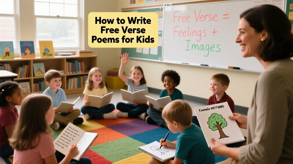 How To Write Free Verse Poems For Kids: Practical Strategies, Real Classroom Examples, and Age-Appropriate Techniques