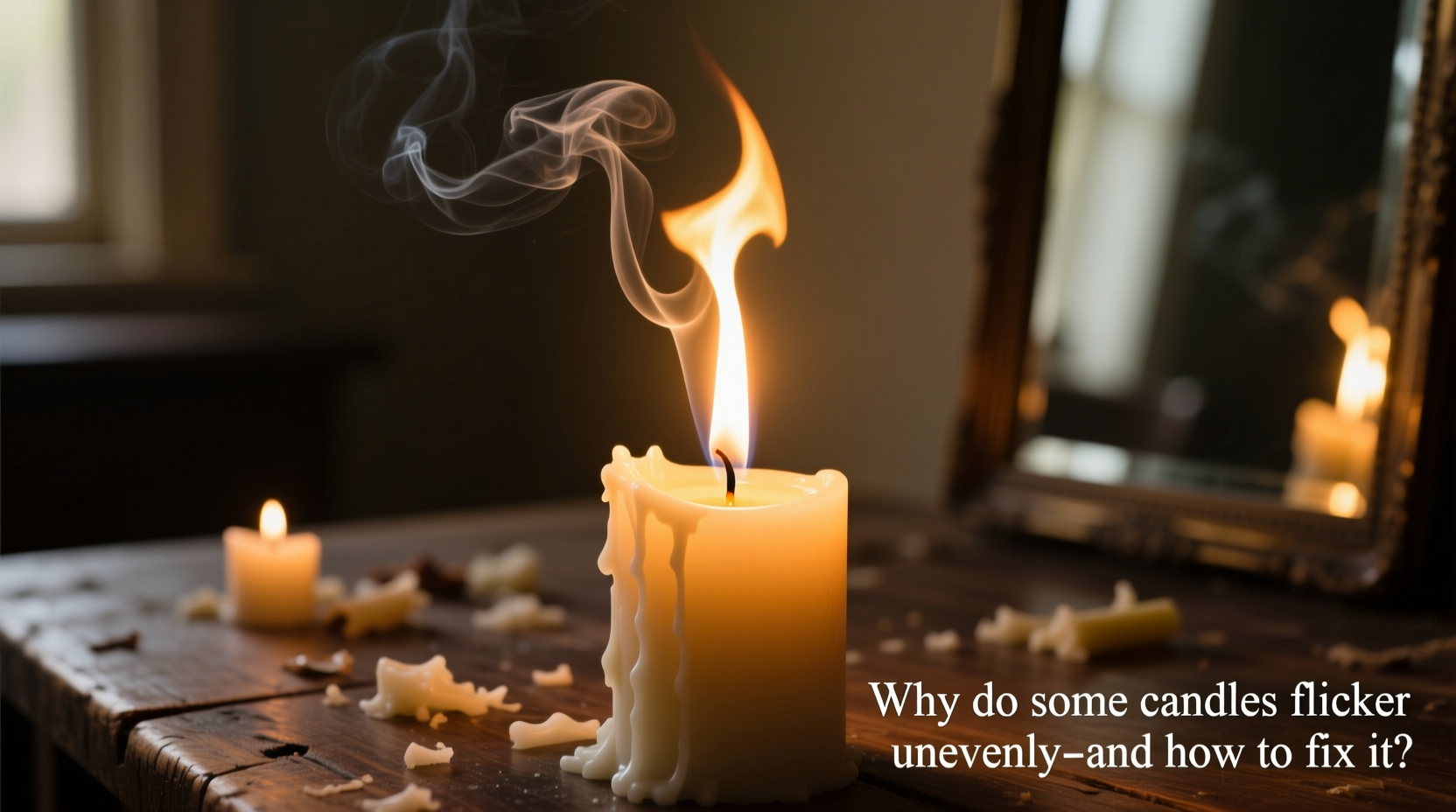 why do some candles flicker unevenly and how to fix it