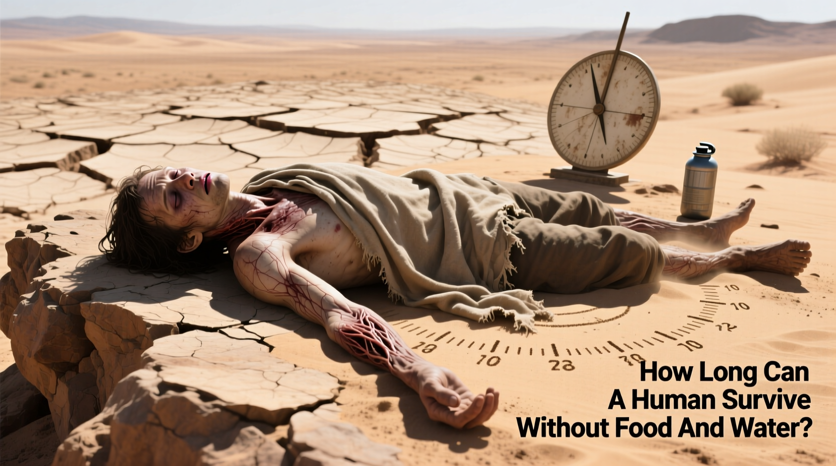 Human Survival Without Food and Water: Exact Timelines