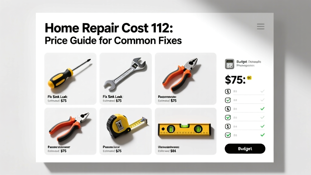 Home Repair Cost 112: Price Guide for Common Fixes