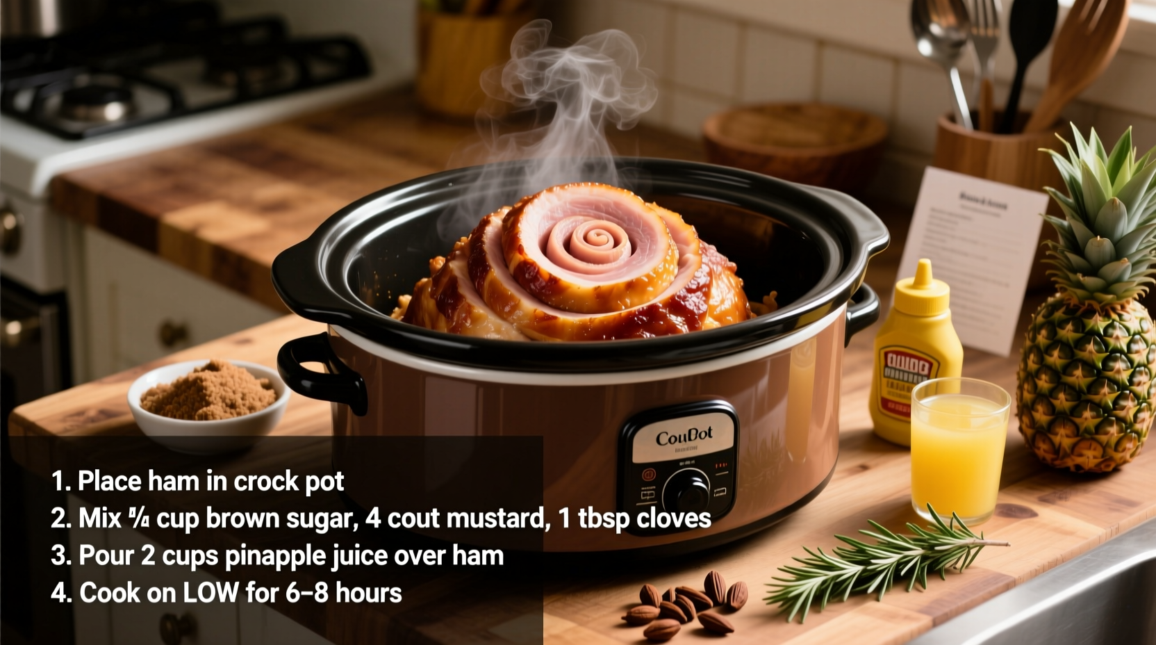 how do i cook a ham in the crock pot