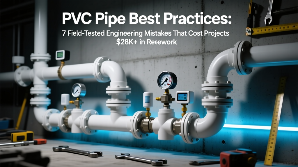 PVC Pipe Best Practices: Avoid $28K+ Rework Mistakes
