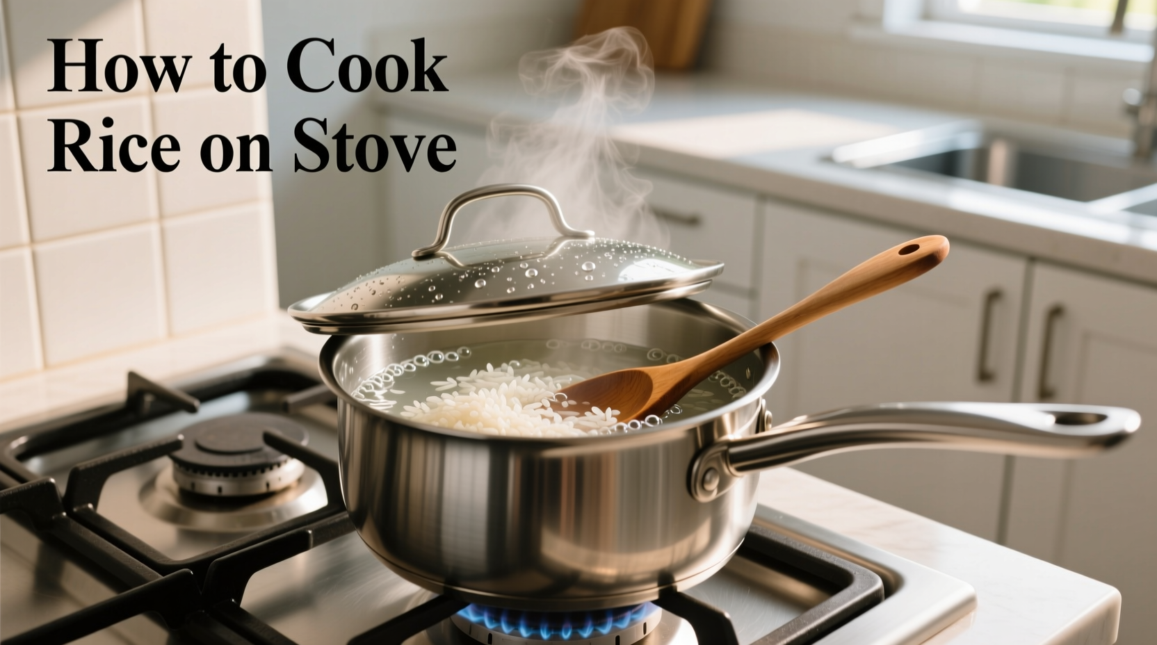 how to cook rice on stove