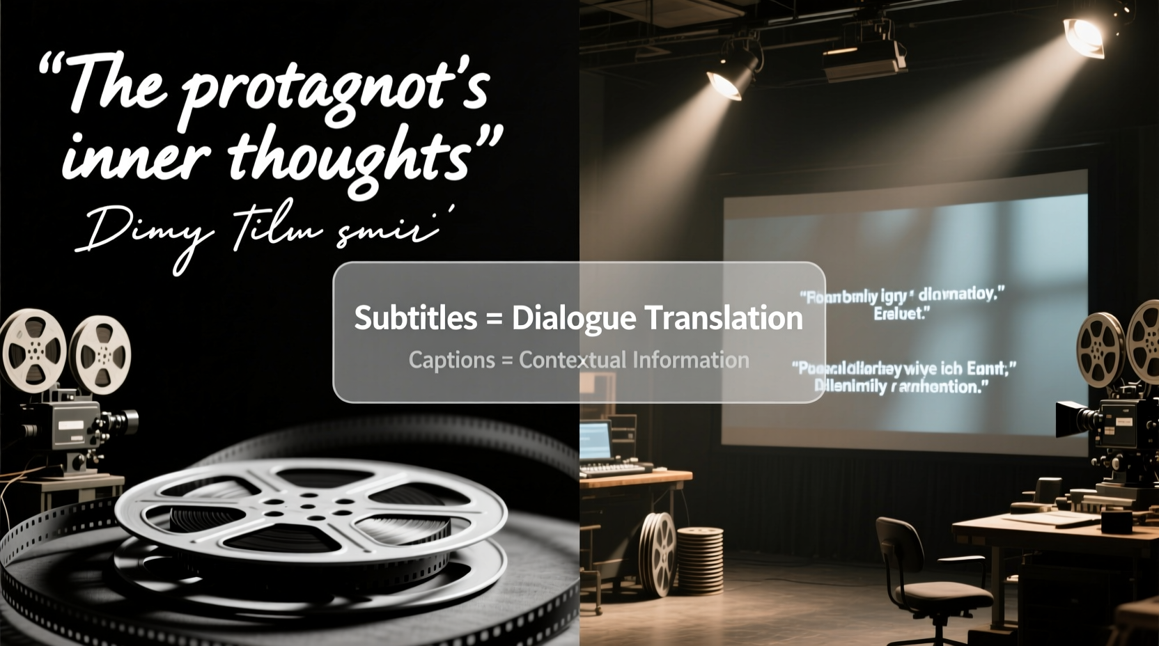 the difference between captions and subtitles and why