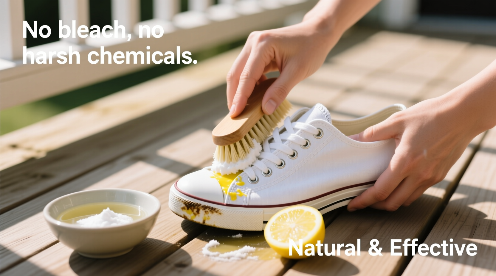how to clean white canvas shoes without yellowing edges natural solutions only