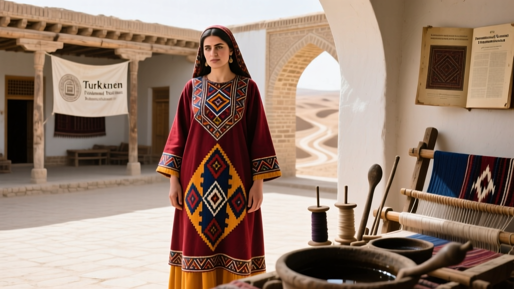 Turkmen Tekke Embroidery Tribal Signature Motifs And Wool Dyeing