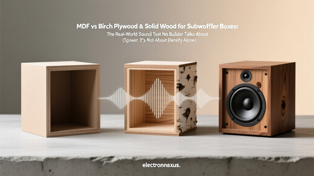 MDF vs Birch Plywood vs Solid Wood for Subwoofer Boxes: The Real-World Sound Test No Builder Talks About (Spoiler: It’s Not About Density Alone)