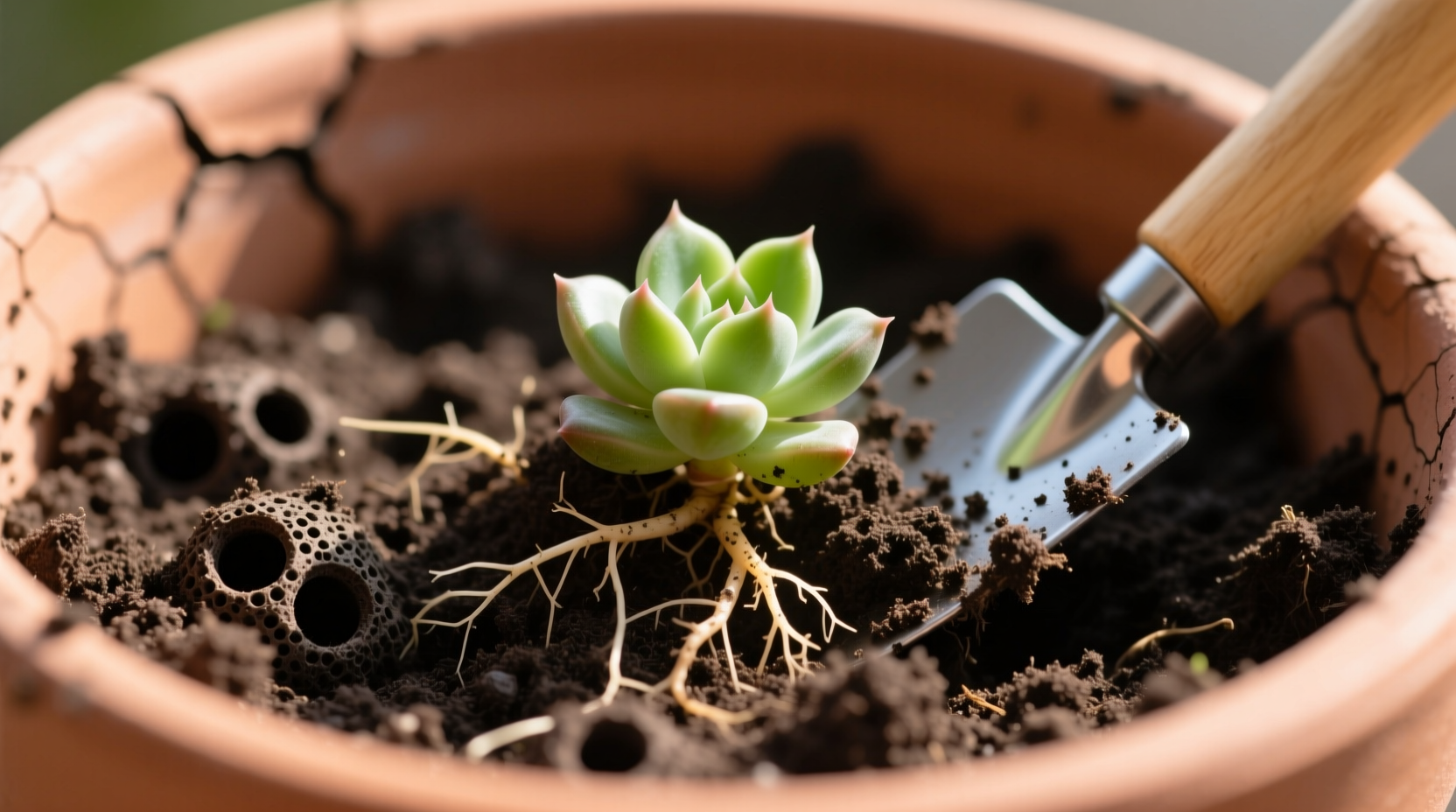 aerate soil potted plants