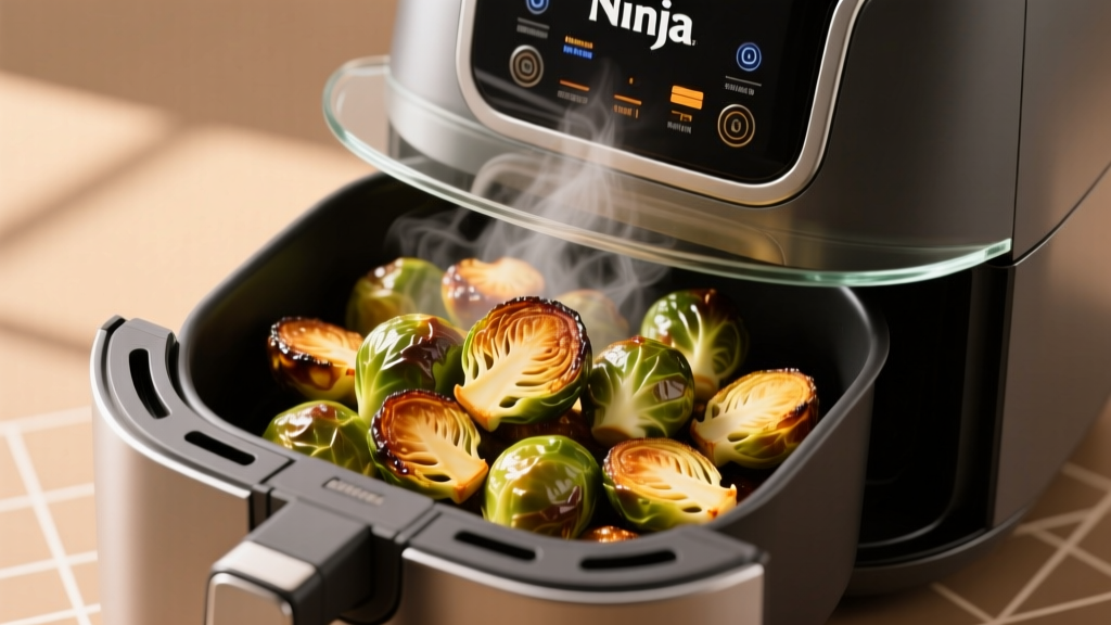 How to Roast Brussels Sprouts in a Ninja Foodi (Crispy!) 