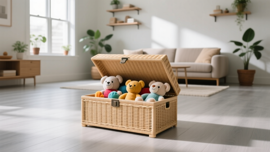 Buy Safe Wicker Toy Boxes: Stylish & Renter-Friendly