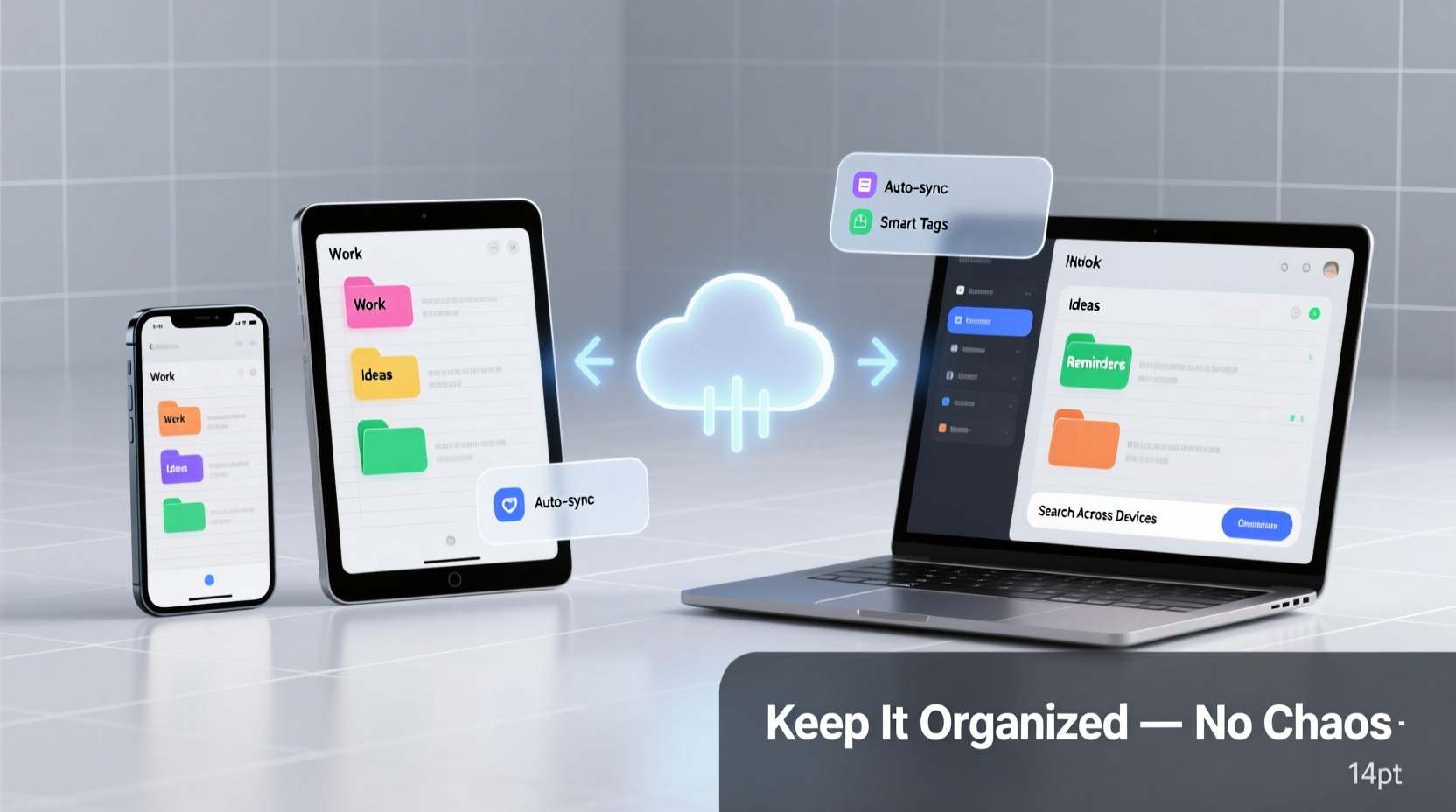 how to organize digital notes across devices without chaos