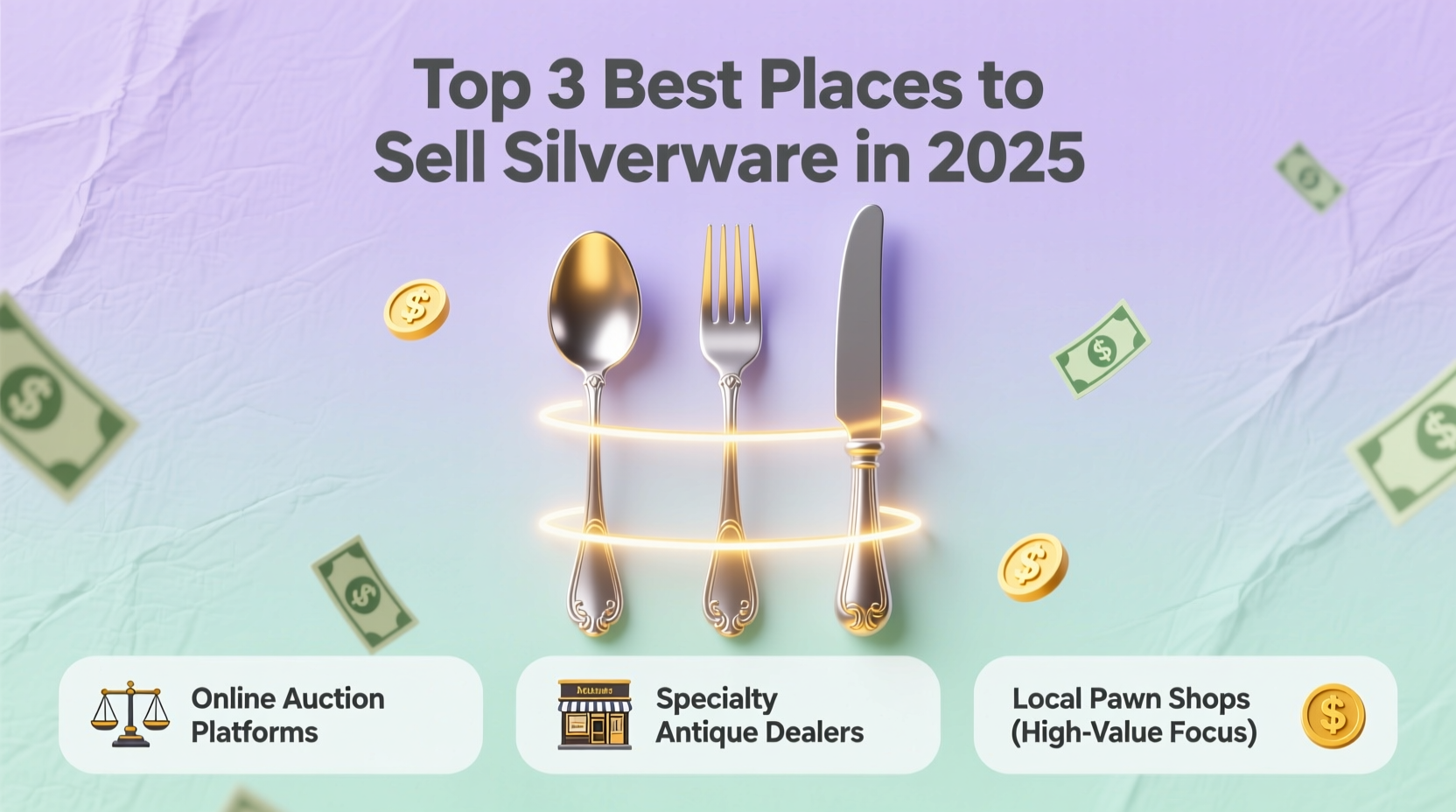 Top 3 Best Places to Sell Silverware in 2025 (Get Maximum Cash)