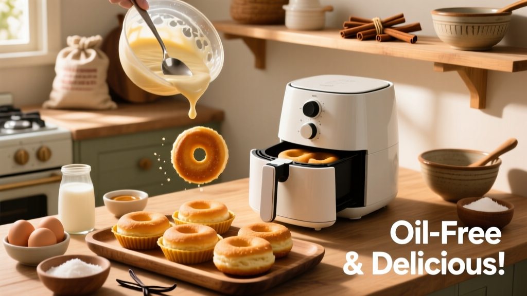 Best Air Fryer Doughnut Recipe (Crispy, Light & Oil-Free!)