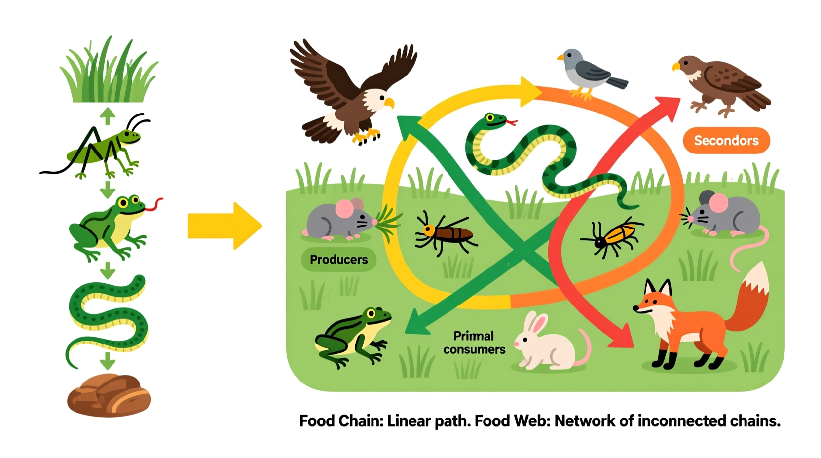 Food Chain vs Food Web: Key Ecological Differences Explained