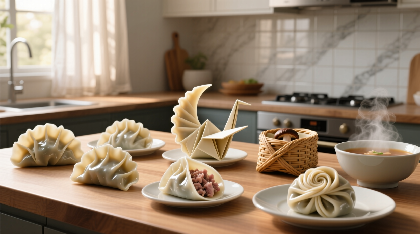 five fancy ways to fold wontons at home