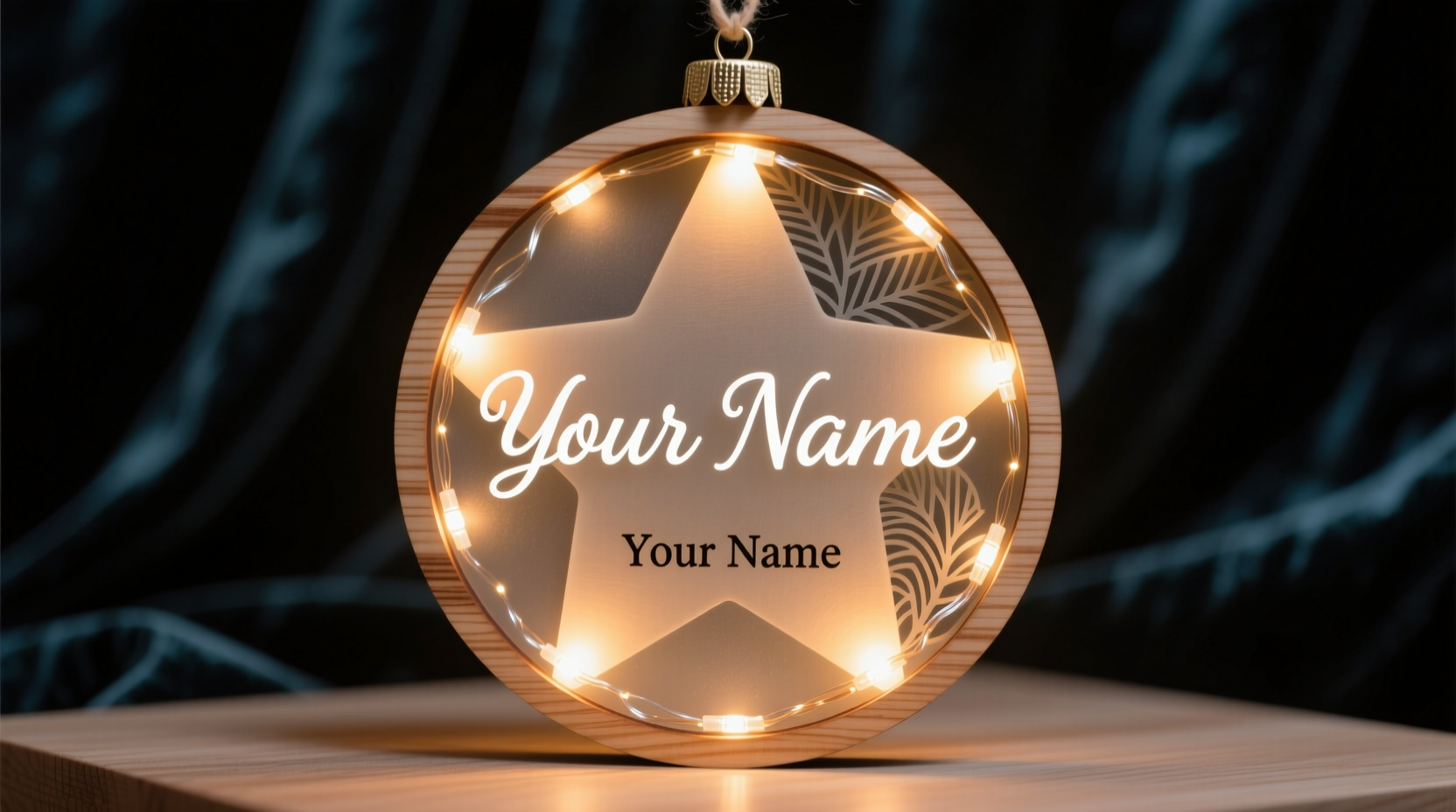 how to make a personalized ornament with embedded led name lights
