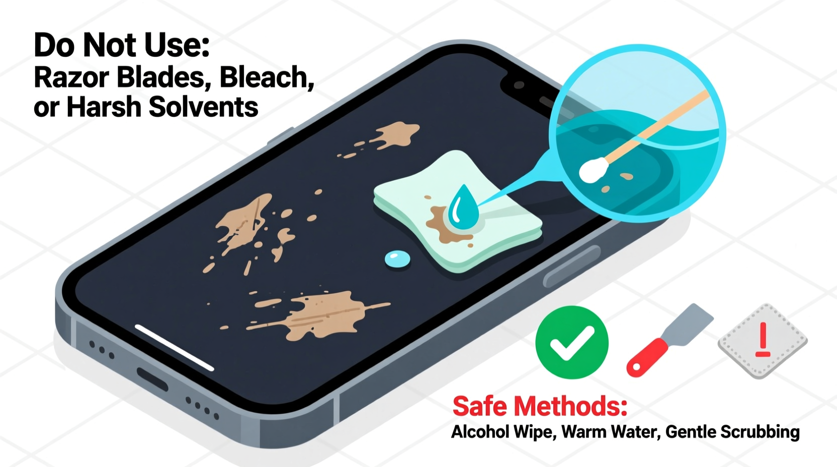 how to remove sticker residue from electronics safely