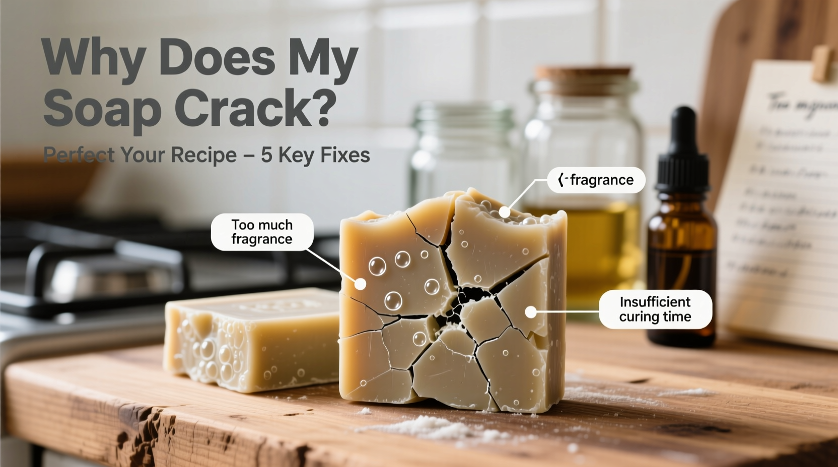 why does my homemade soap crack and how to perfect your recipe