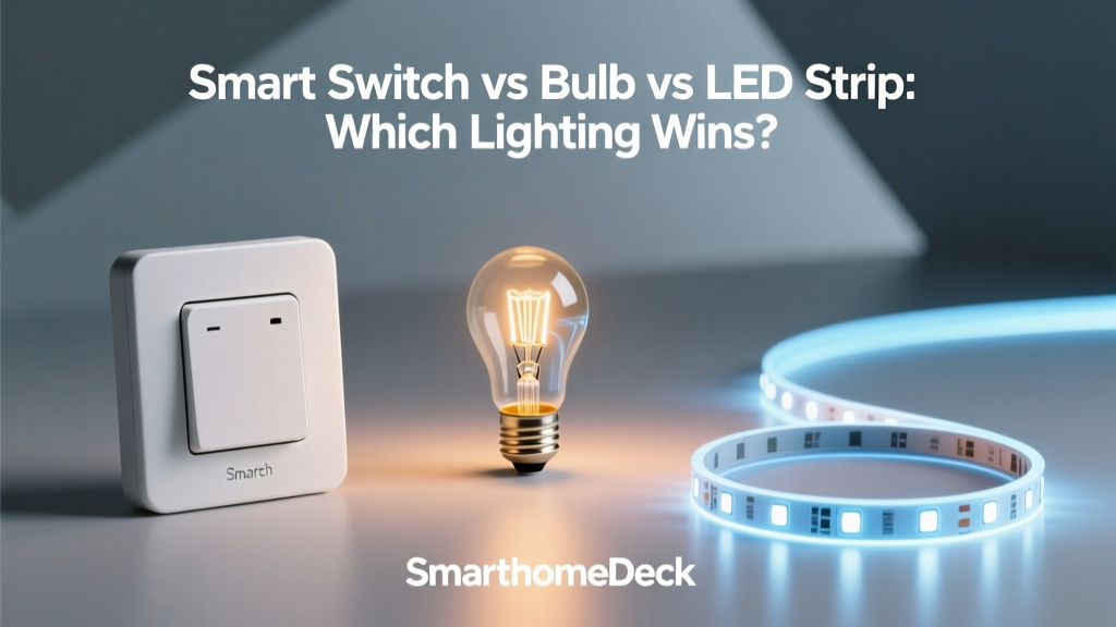Smart Switch vs Bulb vs LED Strip: Which Lighting Wins?