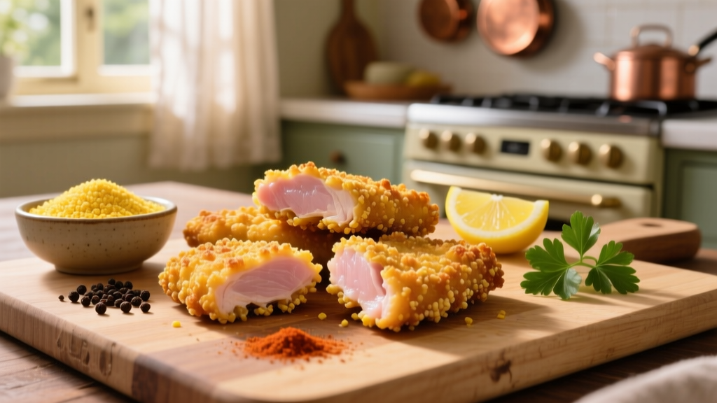 Crispy Cornmeal Chicken Tenders in Air Fryer