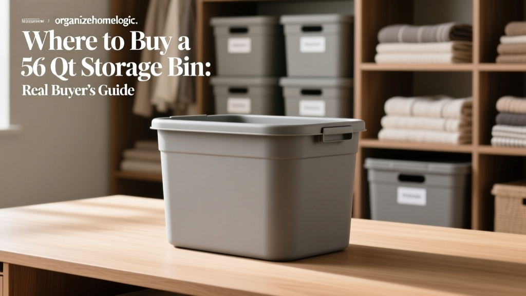 Where to Buy a 56 Qt Storage Bin: Real Buyer’s Guide