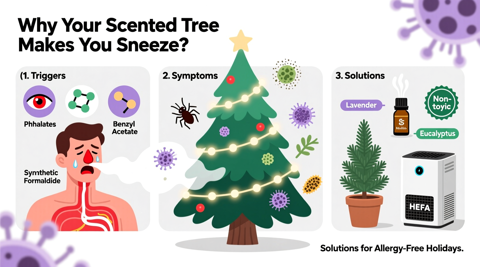 why is my scented christmas tree making me sneeze possible allergens and solutions