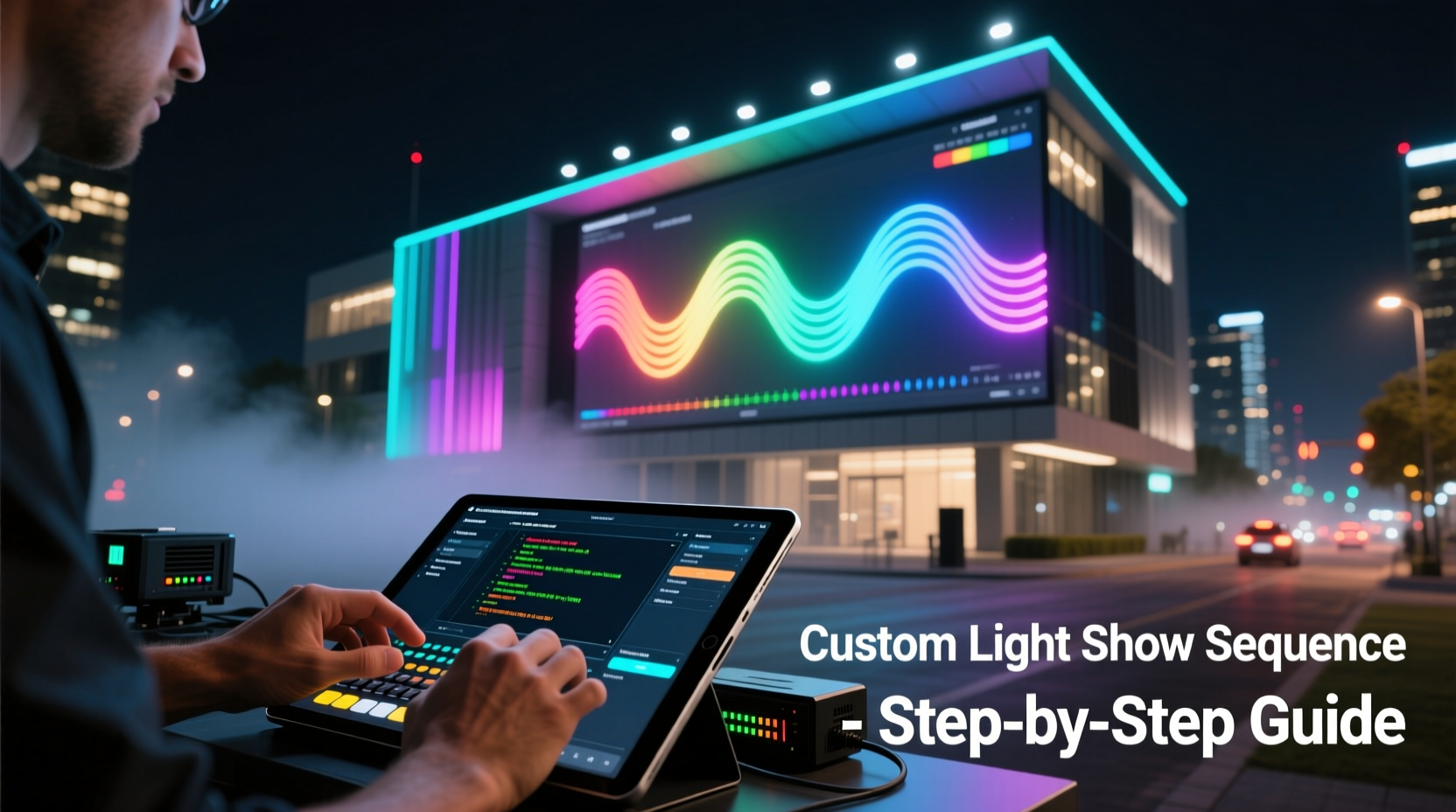 how to program a custom light show sequence for your outdoor display