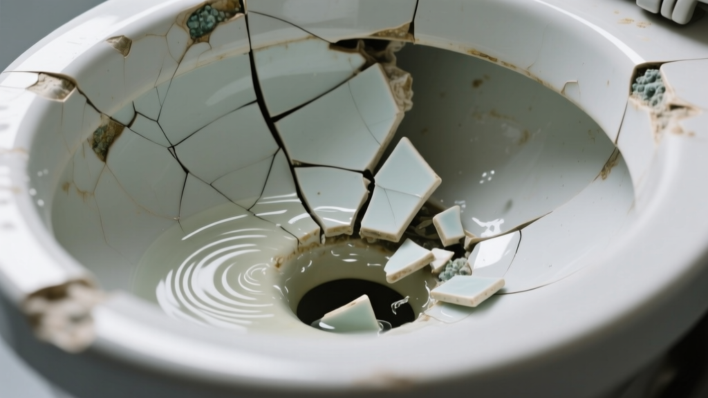 Toilet Bowl Cracked and Making Grinding Noise