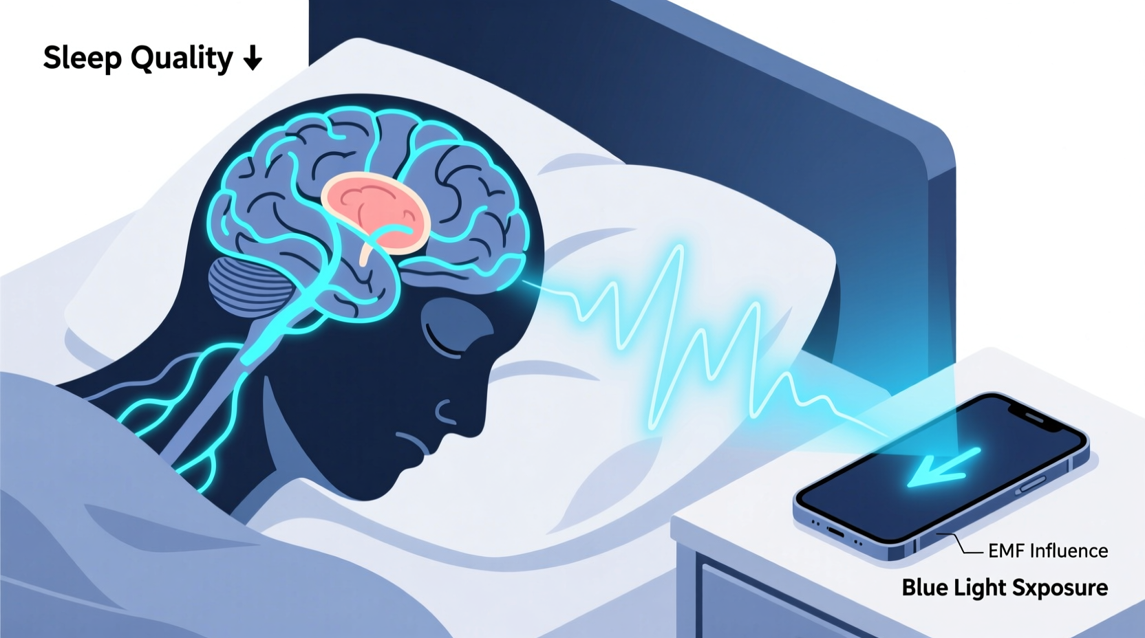 does sleeping with your phone nearby affect brain activity during sleep