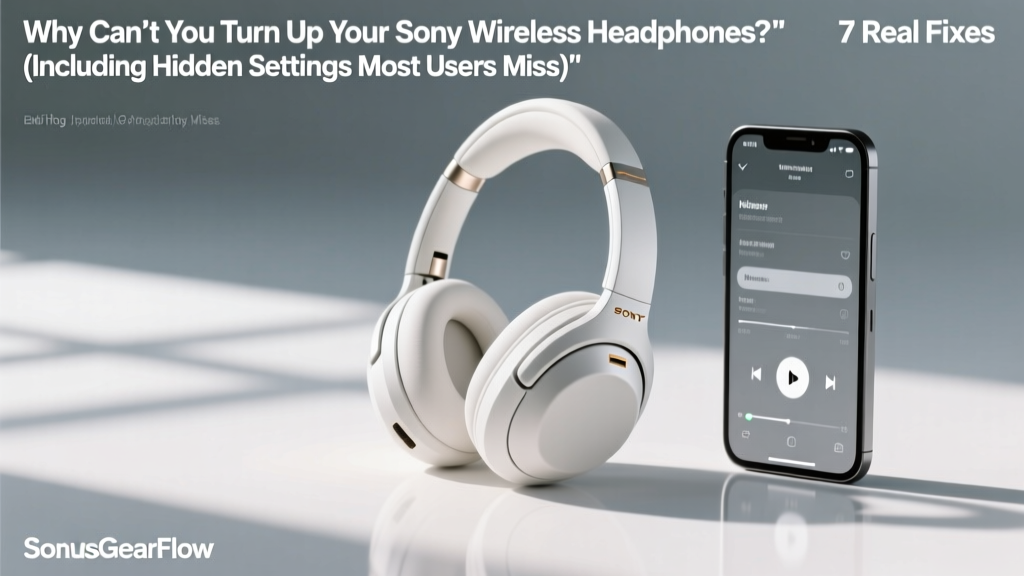 How to Turn Up Sony Wireless Headphones (2026)