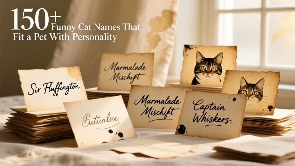 150+ Funny Cat Names Perfect for a Pet with Personality