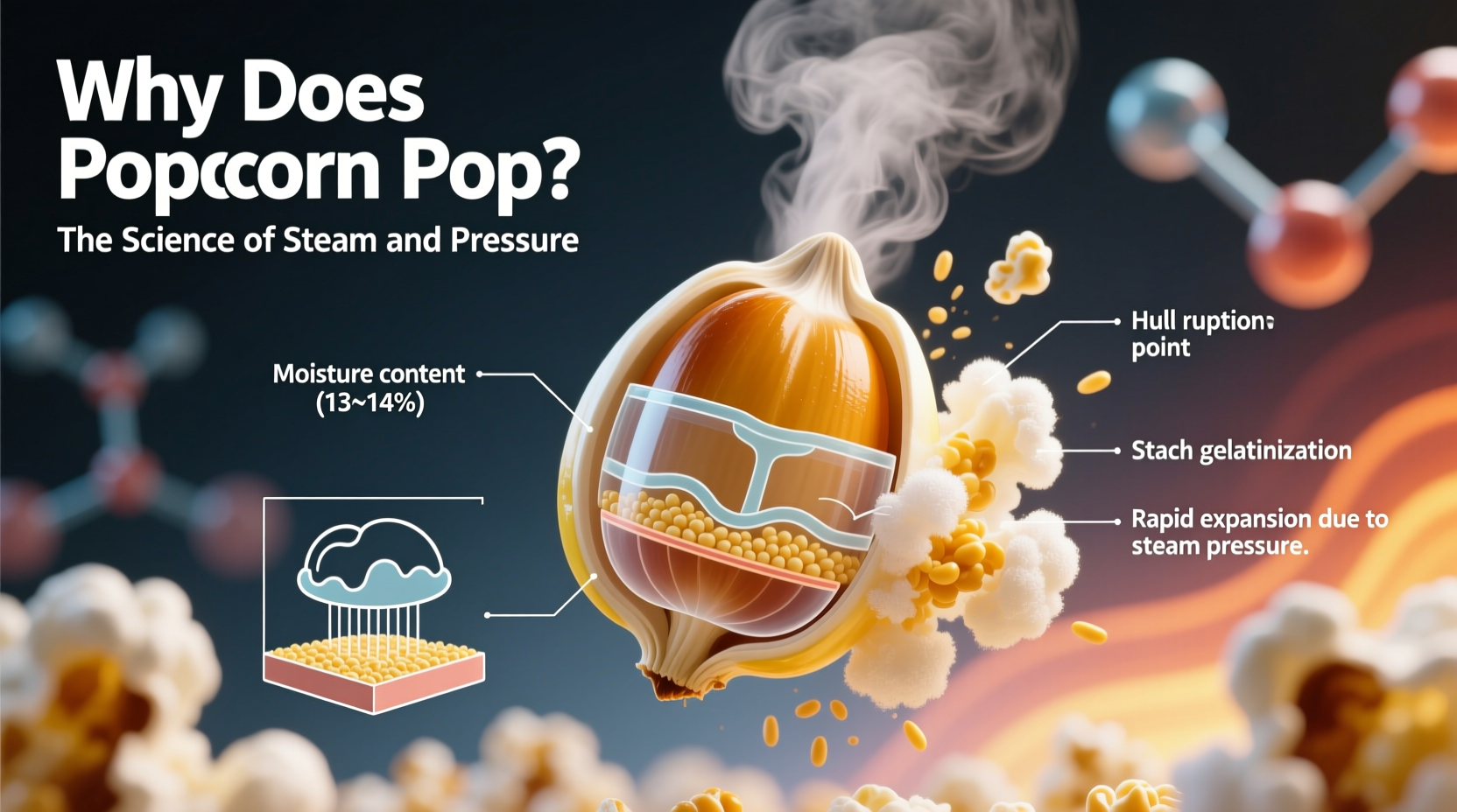 why does popcorn pop the science of steam and pressure