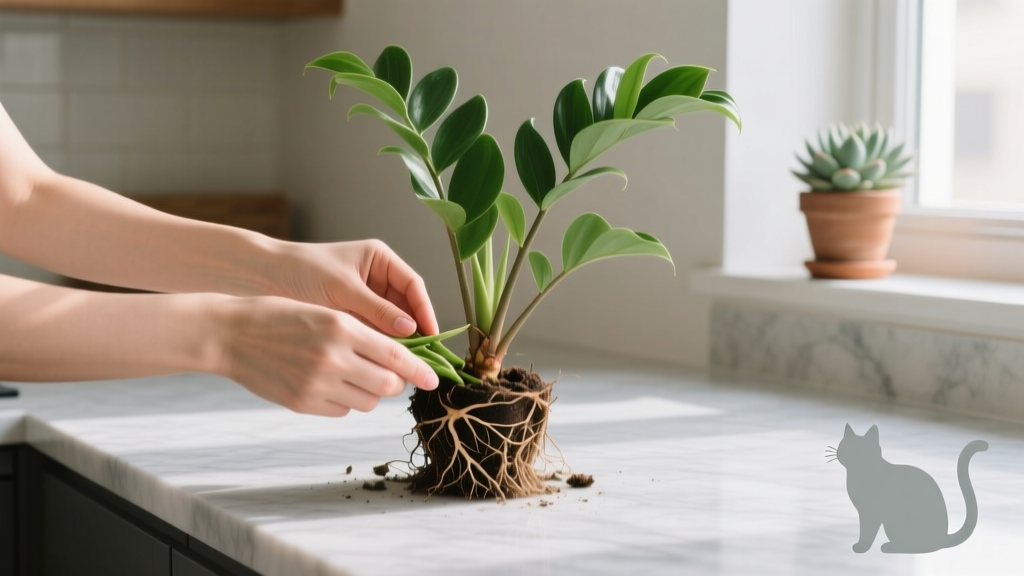 ZZ Plant Propagation: Cat-Safe Division Guide (2026)