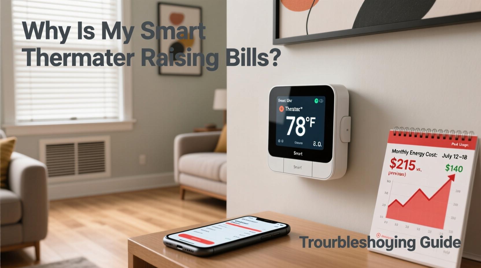 why is my smart thermostat raising bills instead of saving money troubleshooting guide
