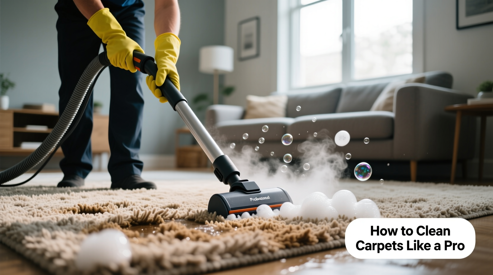 how to clean carpets like a pro