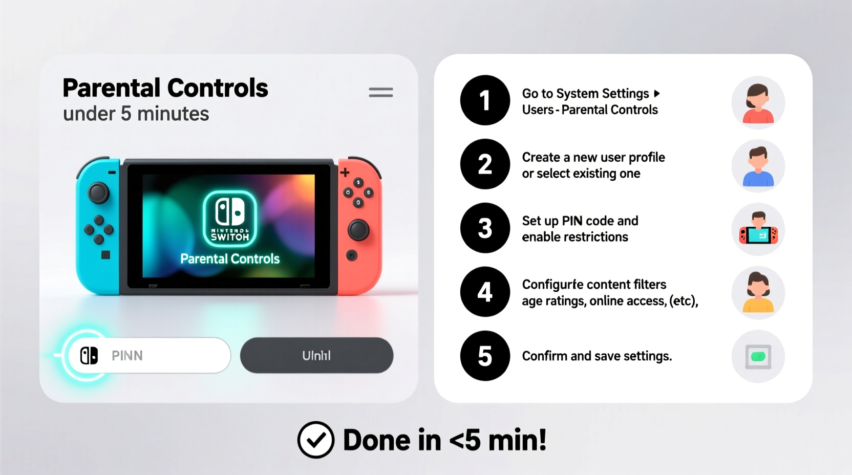 how to set up parental controls on nintendo switch in under 5 minutes