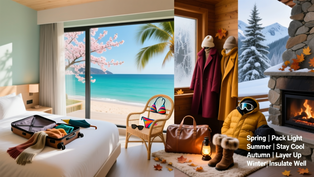 A Guide To Packing For Every Season: Smart, Space-Saving Strategies for Hostels, Boutique Hotels, and Everything In Between