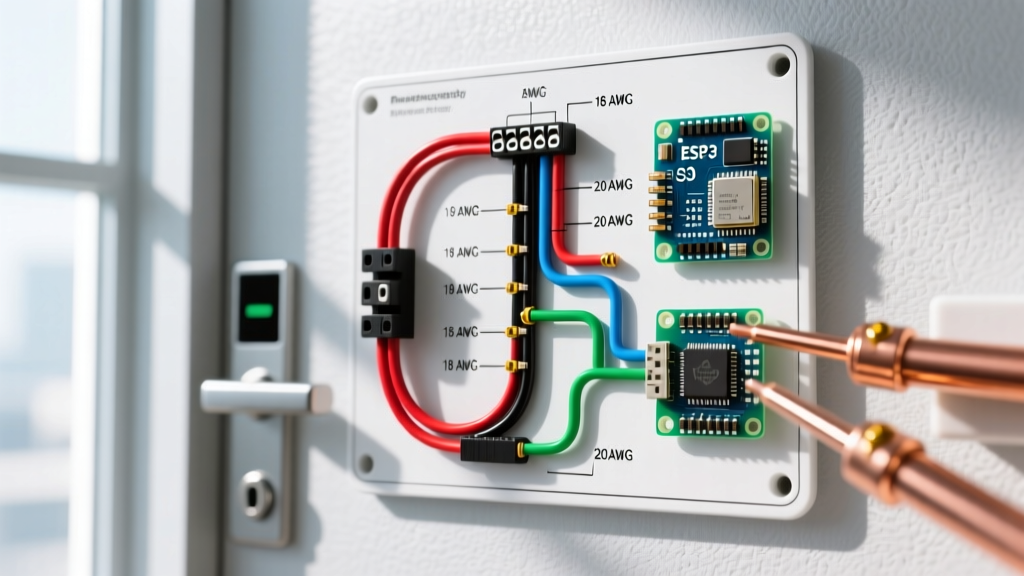 Wiring Diagram for Door Access Control: Gauge & Color Codes