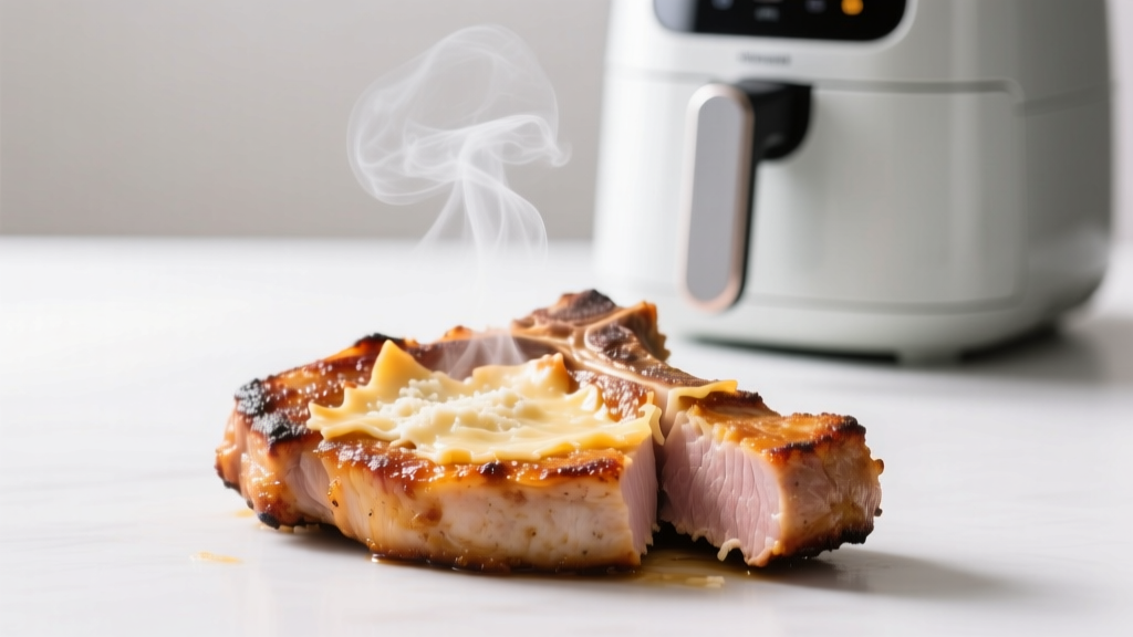 Keto Parmesan Pork Chops Air Fried (Crispy & Juicy!)