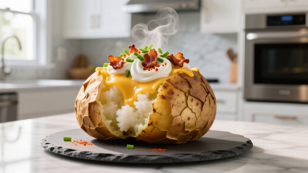 Loaded Baked Potato in Air Fryer: Crispy, Fluffy & Fast