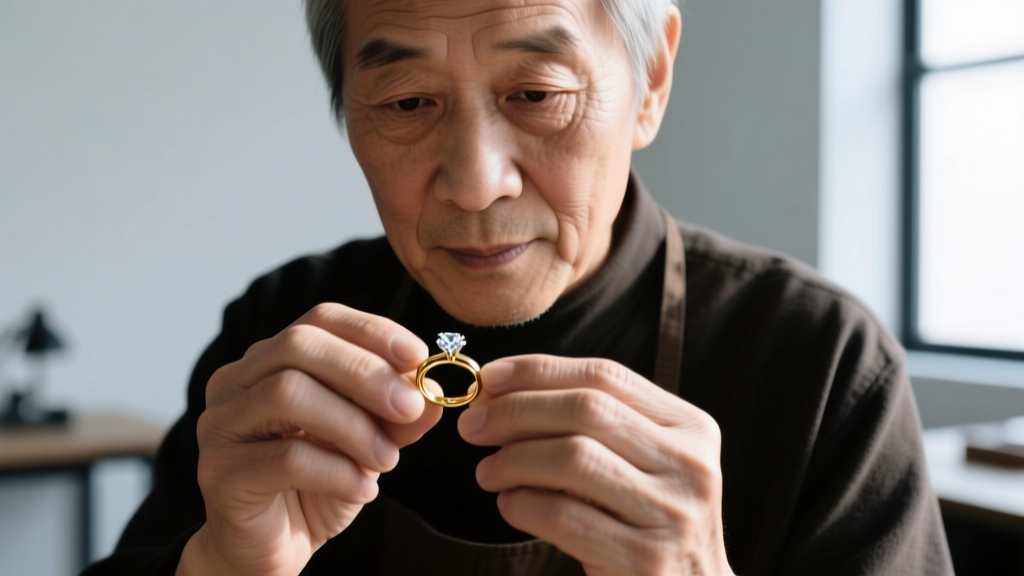 Close-up of a jeweler