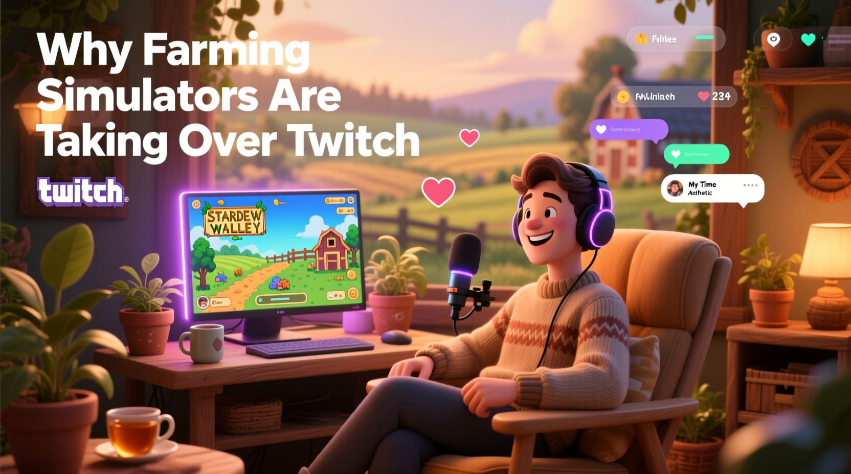 cozy games trend why farming simulators are taking over twitch