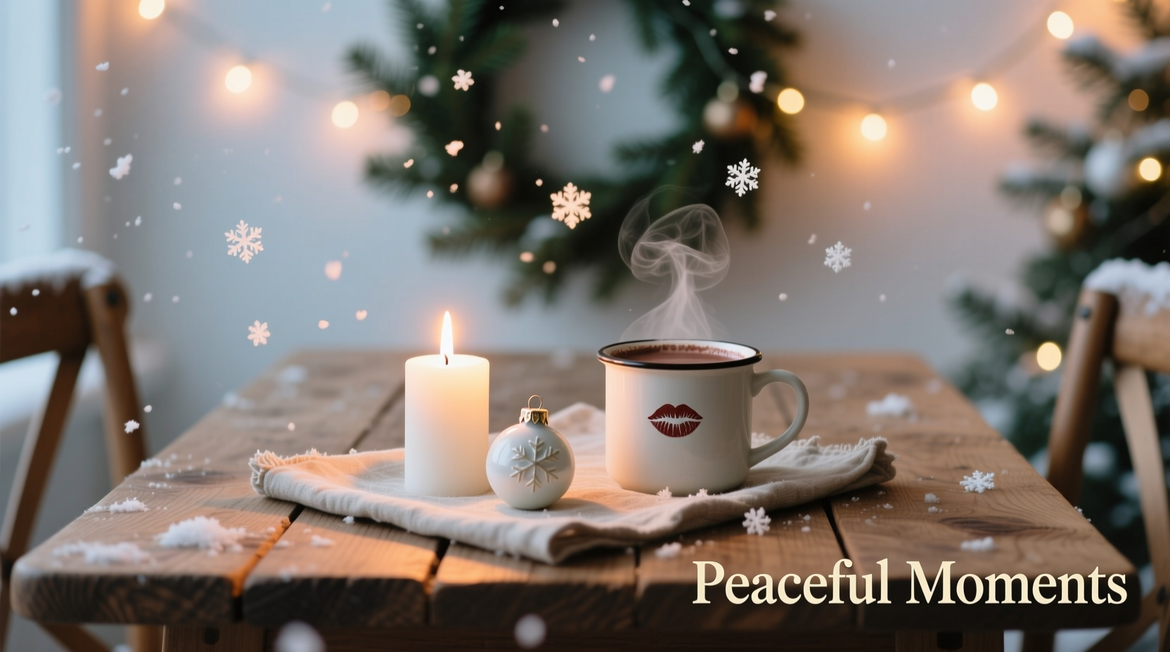 how to create a calming christmas aesthetic using soft lighting only