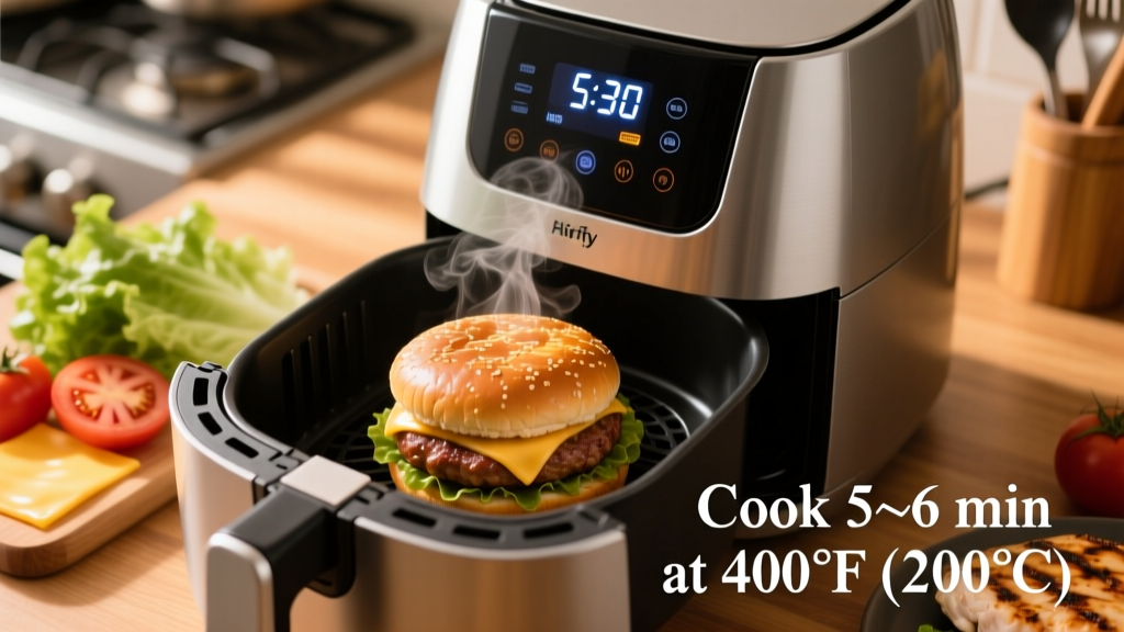 How Long to Cook Chicken Burger in Air Fryer (Exact Times)