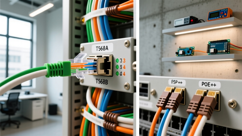 Complete Wiring Diagram for RJ45 Connector: Panel & PoE Guide