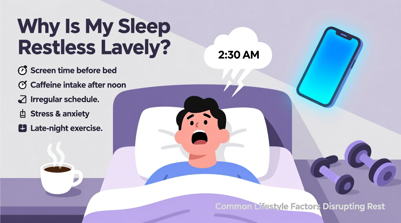 why is my sleep restless lately common lifestyle factors disrupting rest