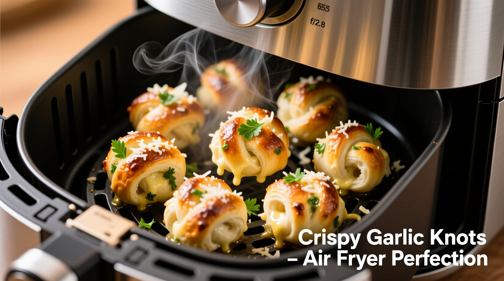 Perfect Air Fryer Garlic Knots in 12 Minutes