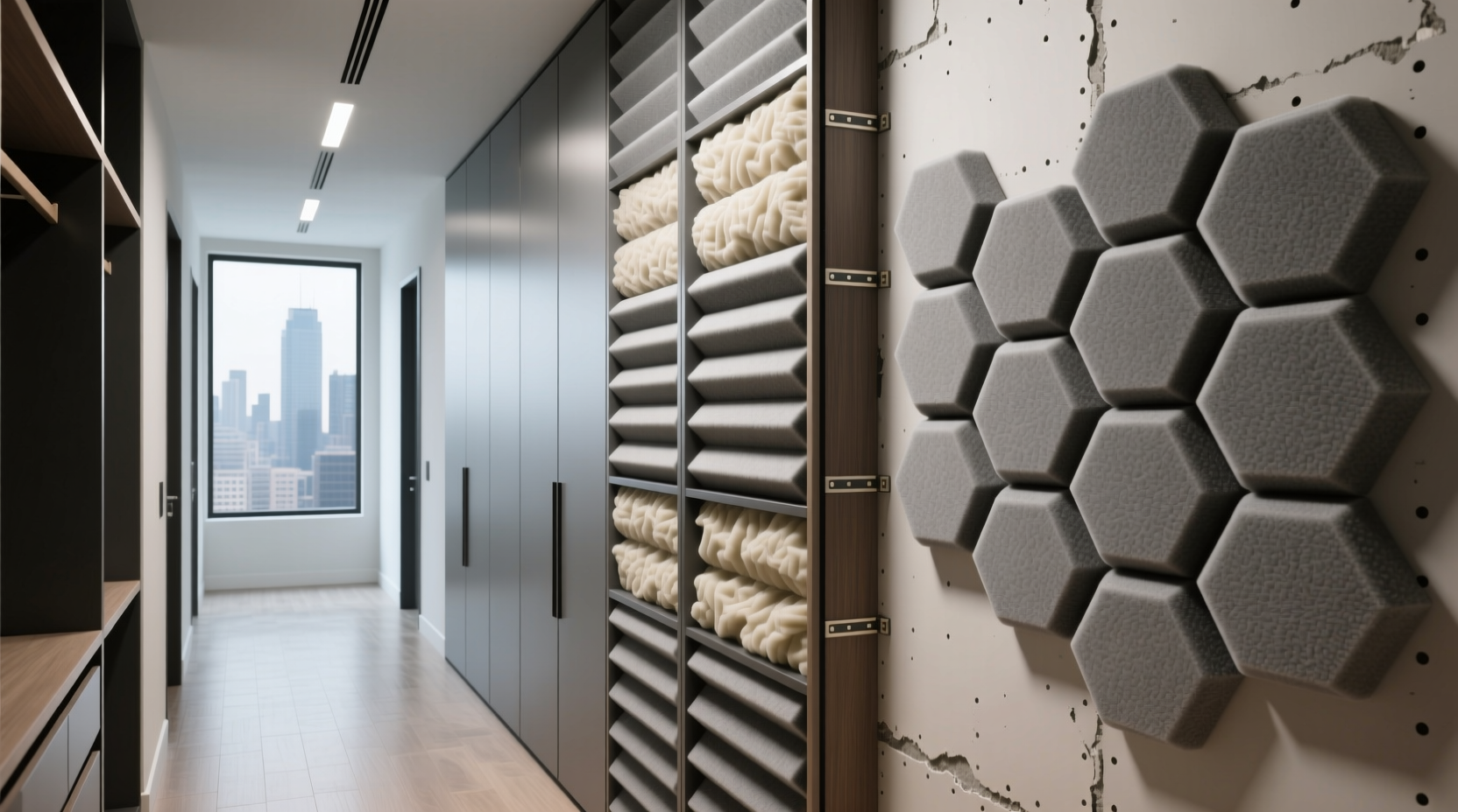 closet soundproofing vs acoustic foam